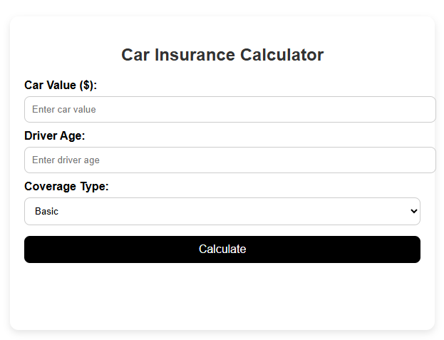 car insurance calculator